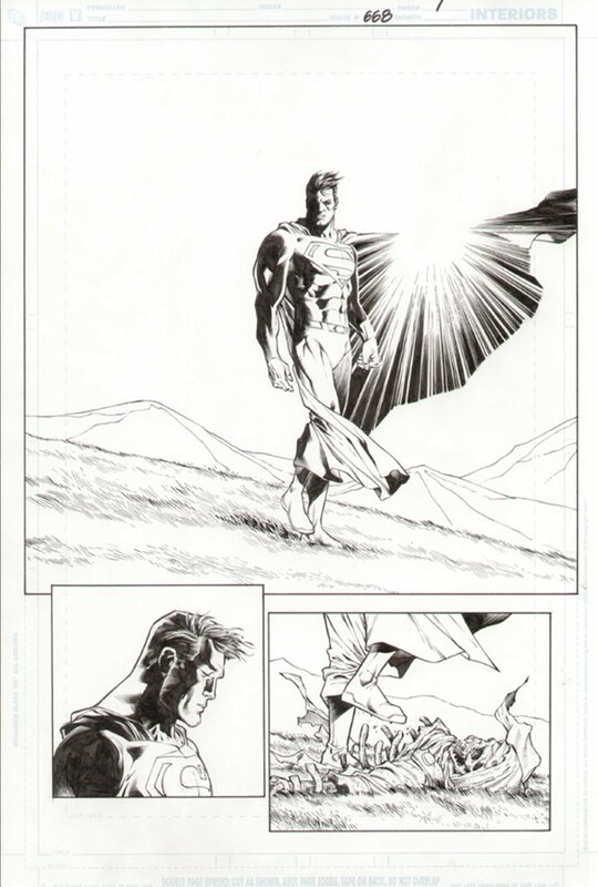 En vente - Carlos Pacheco, Jesus Merino, Superman #668  -  2008 - Planche originale