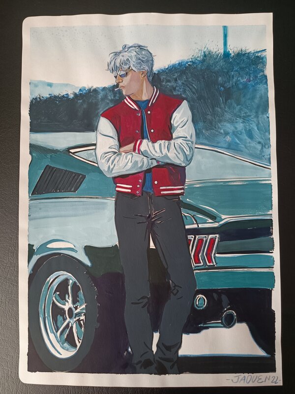 Asphalt Blues par Jaouen Salaün - Illustration originale