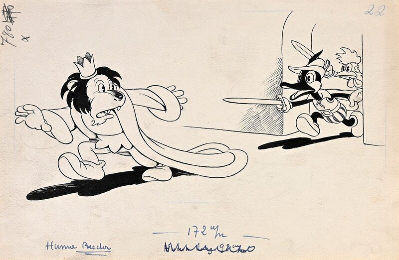 José Cabrero Arnal, Pierre Camus, Becdor au royaume des animaux - Planche originale