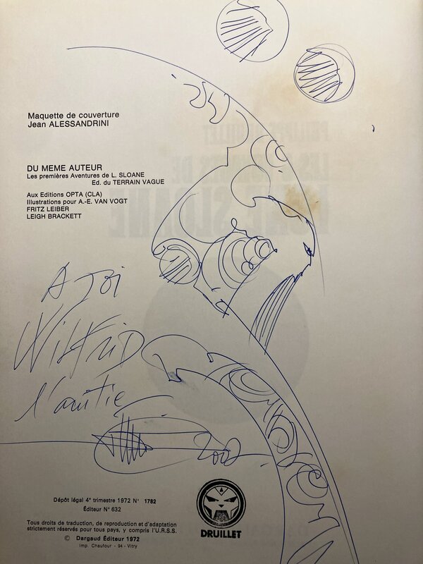 Philippe Druillet, Les 6 voyages de Lone Sloane - Sketch