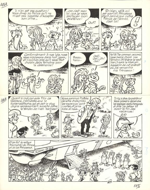 Gos, Le Scrameustache, Le Prince des Galaxiens - Comic Strip