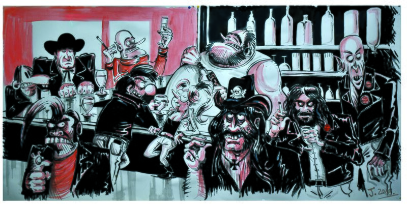 En vente - Le rad par Johann Guyot - Illustration originale