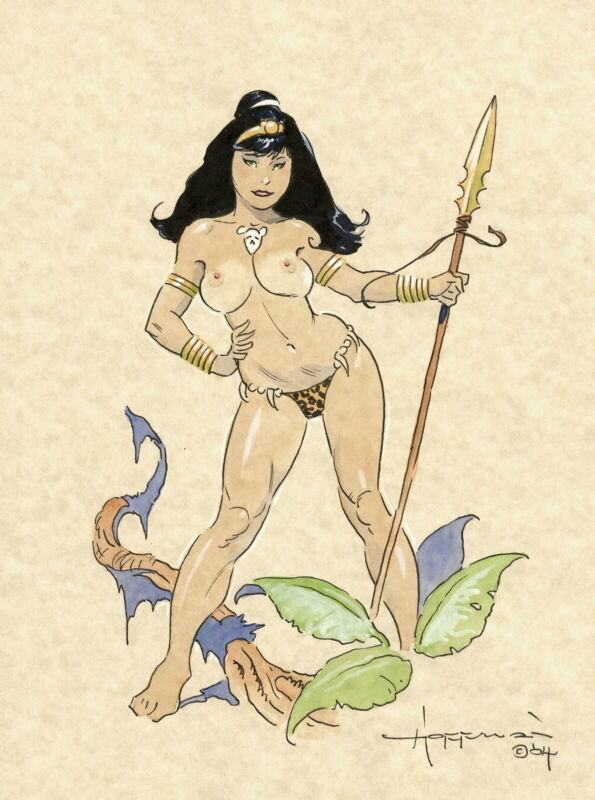 Jungle Warrior par Mike Hoffman - Illustration originale