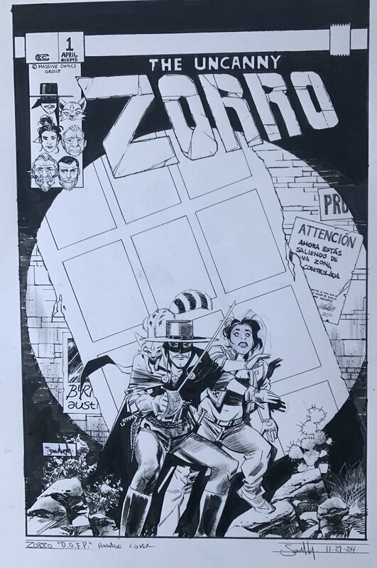 Sean Murphy Zorro couverture hommage - Original Cover
