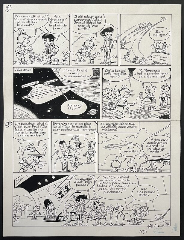 Gos, Le Scrameustache, L’Oeuf Astral - Planche originale