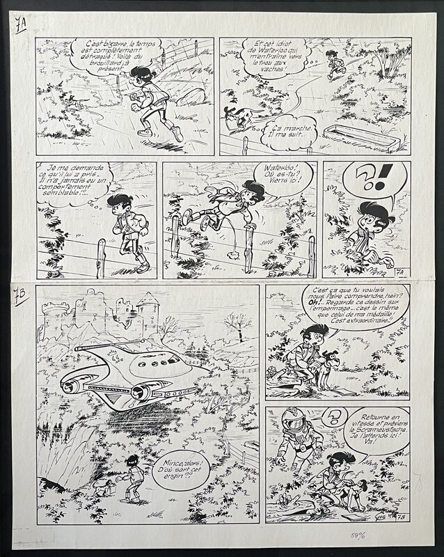 Gos, Le Scrameustache, Le Continent des deux Lunes - Comic Strip