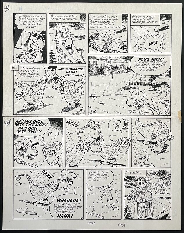 Gos, Le Scrameustache, Le Totem de l'Espace - Comic Strip