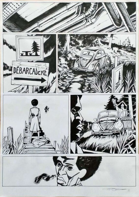 Frederik Peeters, Saint-Elme - Tome 3 - - Planche originale