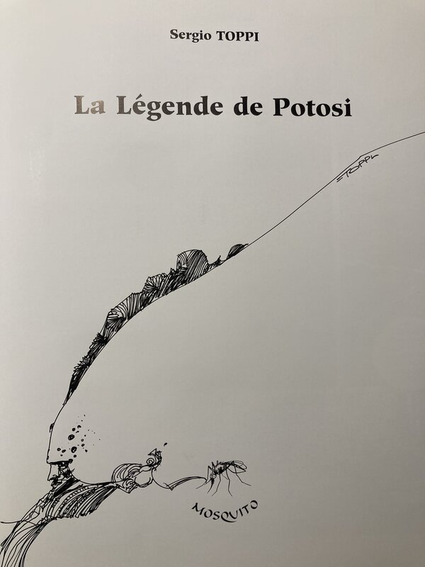 Sergio Toppi, La légende de Potosi - Dédicace