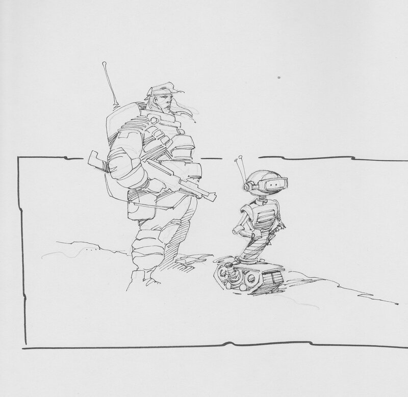 Ciro Tota, L'etoile Blanche - Aquablue - Sketch