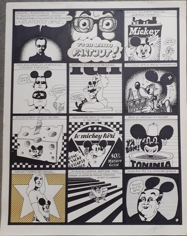 philippe caza, Y'a des mickeys partout - Comic Strip