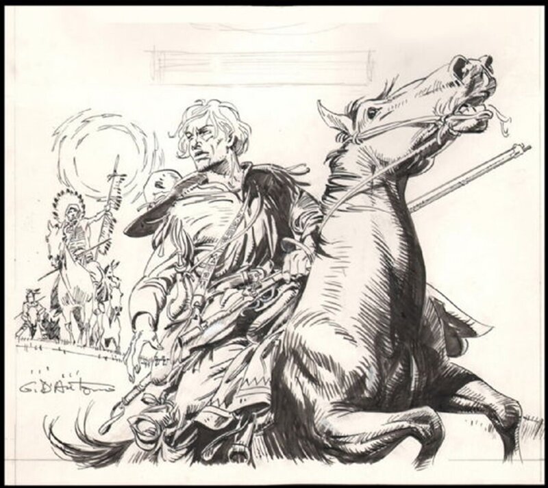 La Route de l'Ouest par Gino d'Antonio - Couverture originale
