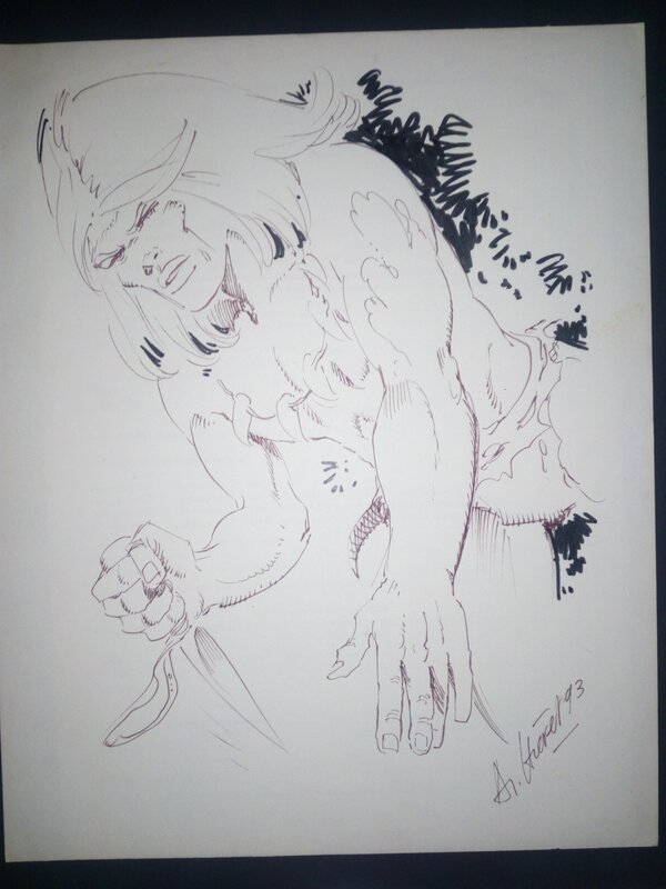 Rahan / andré chéret - Original Illustration