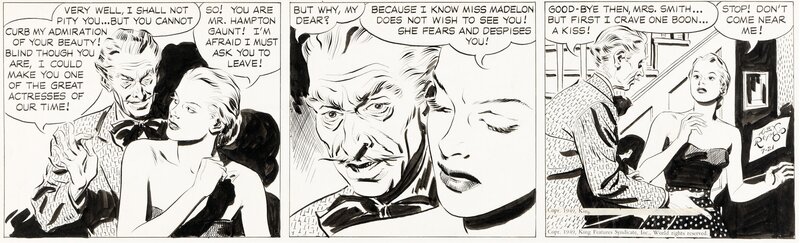 Alex Raymond, Rip Kirby - Quadriptyque - 21 Juillet 1949 - Comic Strip