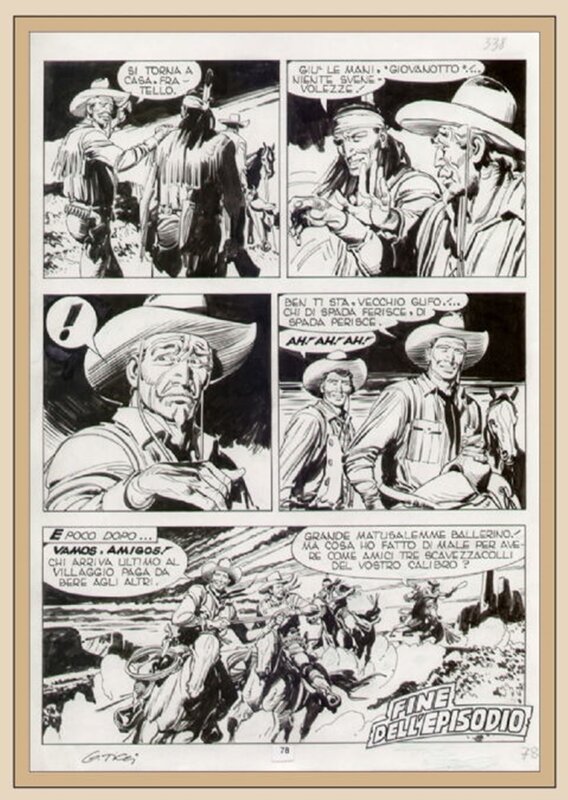 Tex  -  Giovanni TICCI - Planche originale