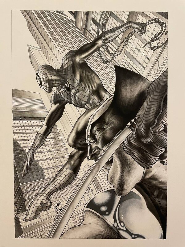 Simone Bianchi, Amazing Spiderman 555 Variant Cover - Couverture originale