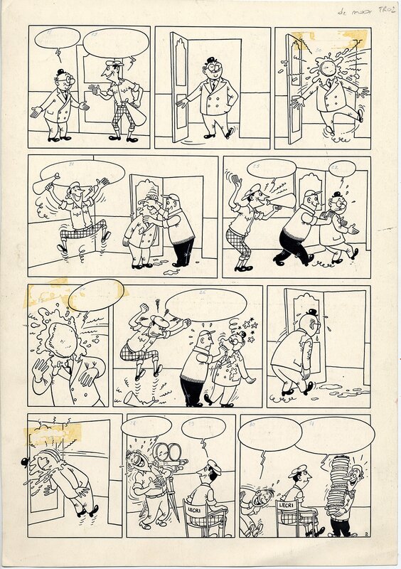 Mr Tric par Bob De Moor - Planche originale