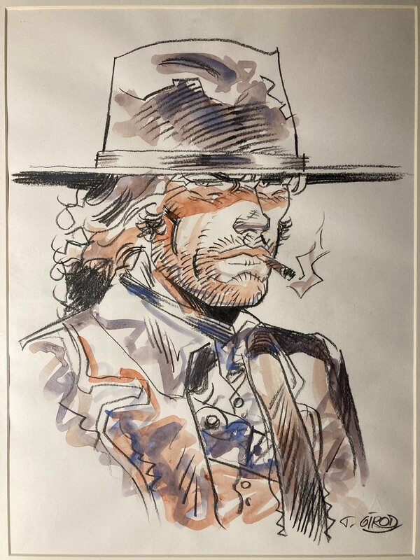 Thierry Girod, Durango Vs Blueberry - Illustration originale