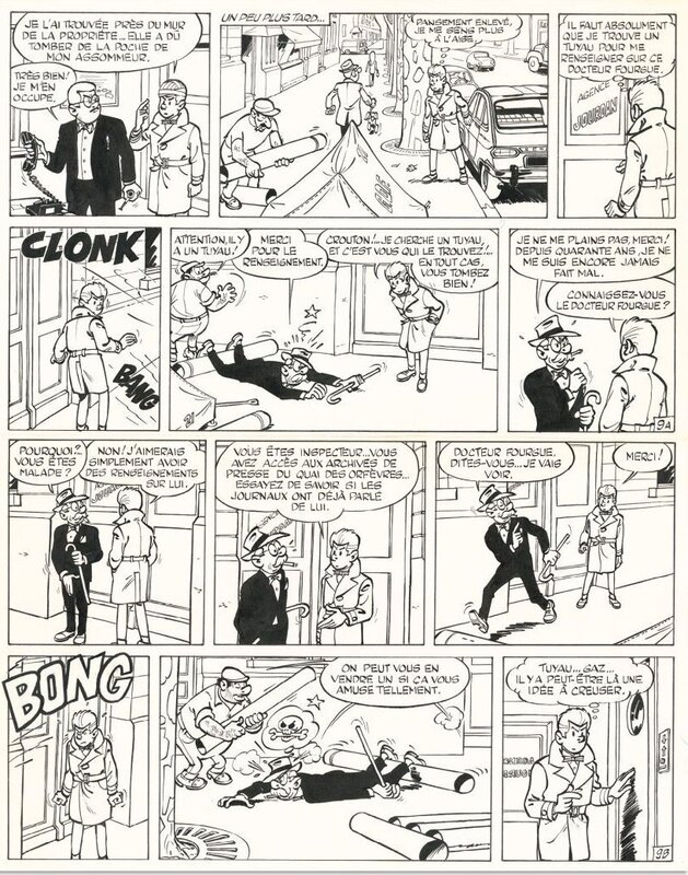 Maurice Tillieux, Gil Jourdan - Patée Explosive - T12 p 9 - Comic Strip