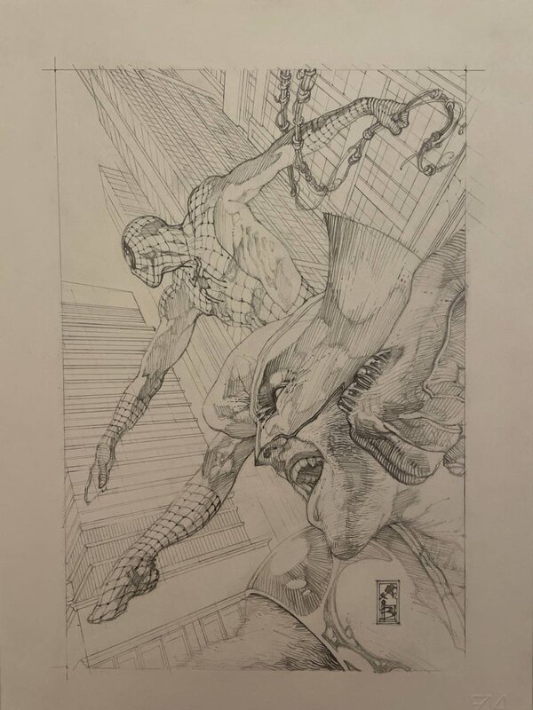 Simone Bianchi, Amazing Spiderman 555 Variant Cover - Original Cover