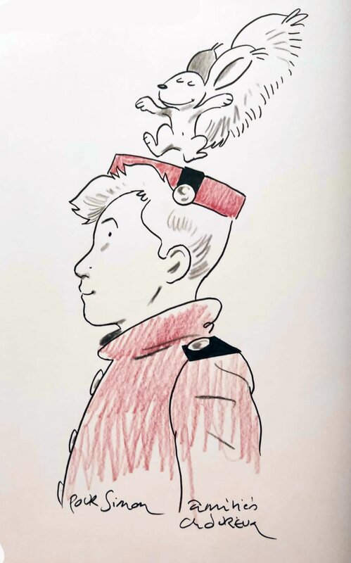 Dédicace Spirou - Christian Durieux - Sketch