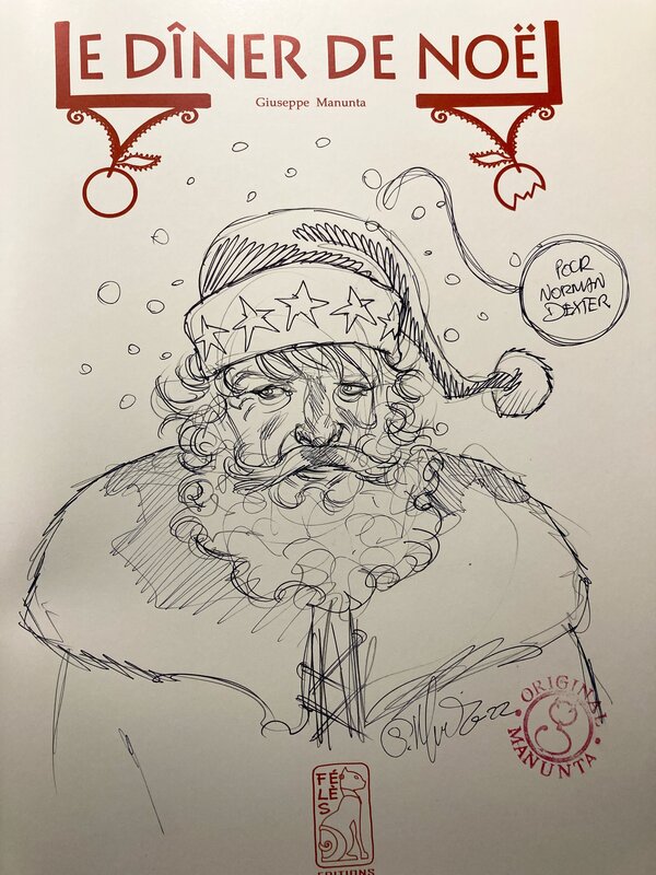 Le dîner de noël by Giuseppe Manunta - Sketch