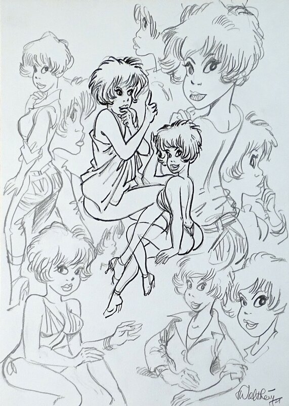 For sale - 11 Natacha by François Walthéry - Original Illustration