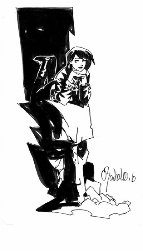 Death par Chris Bachalo - Illustration originale
