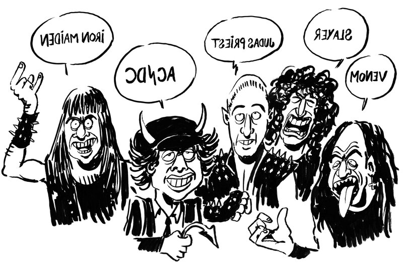 For sale - Heavy metal by Johann Guyot - Original Illustration