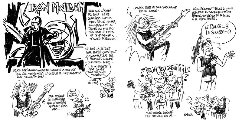 For sale - Johann Guyot, Iron maiden hellfest - Comic Strip