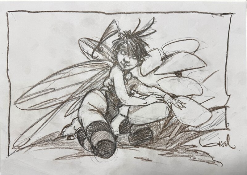 Régis Loisel, La Fée Clochette - Peter Pan - Original Illustration