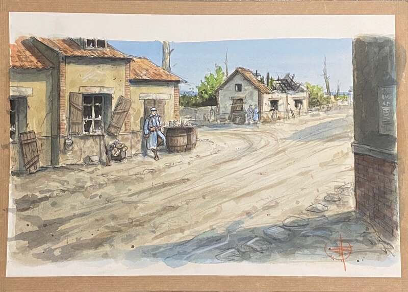 Stéphan Agosto, illustration originale couleurs directes, 
