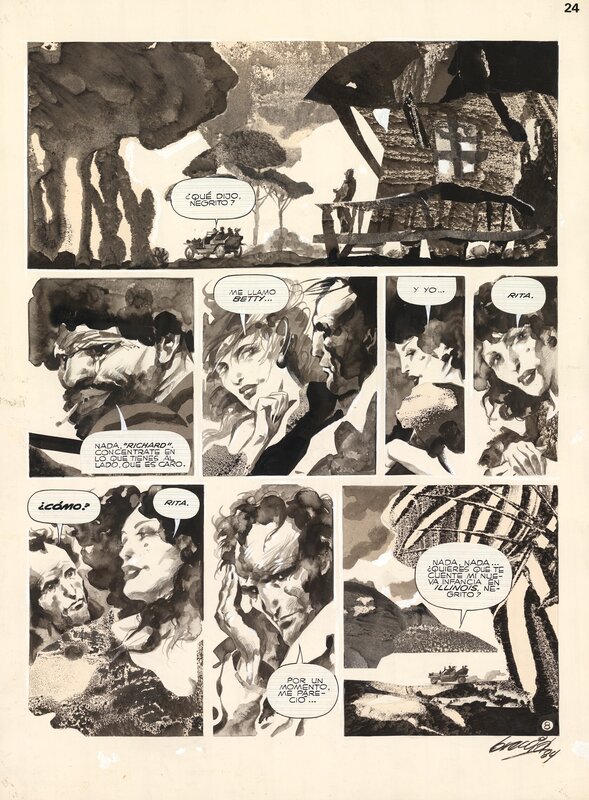 Alberto Breccia, Juan Sasturain, 1983 - Perramus Book 1 Chapter 3 - Planche originale