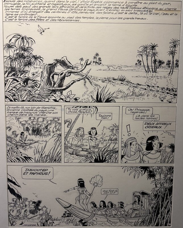 Lucien De Gieter, Papyrus De Metamorfose van Imhotep - Comic Strip