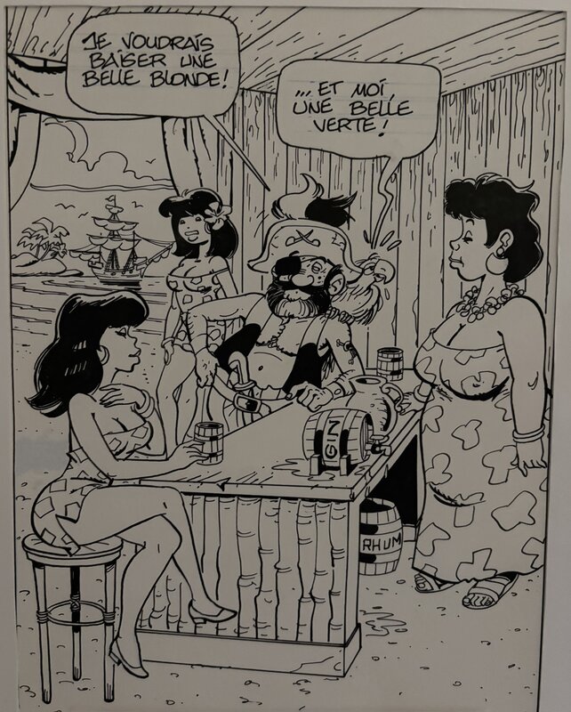 Di Sano Cartoon Rooie Oortjes Cartoonalbum Deel 6 - Planche originale