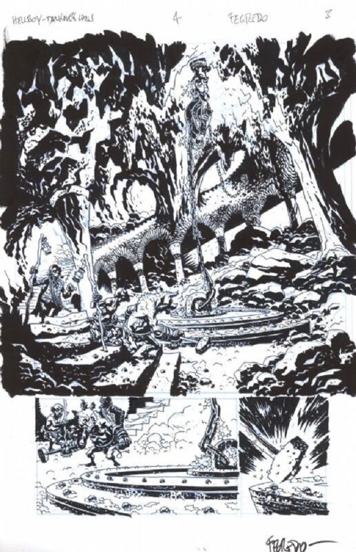 Duncan Fegredo, Hellboy Darkness Calls Book 4 page 3 - Comic Strip