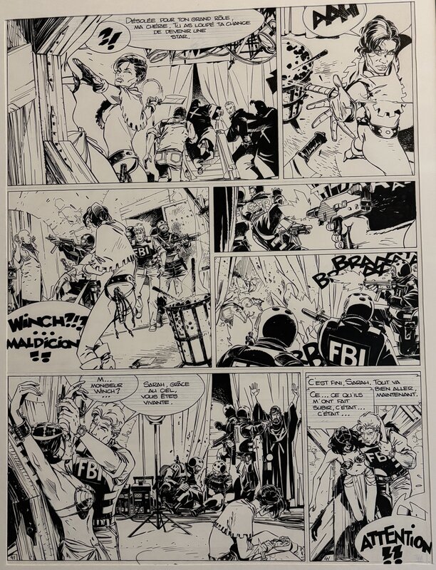 Largo Winch Shadow par Philippe Francq - Planche originale
