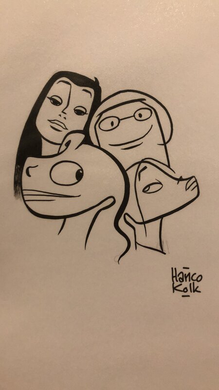 Hanco Kolk, Emblem of daily comic series “S1ngle” - Comic Strip