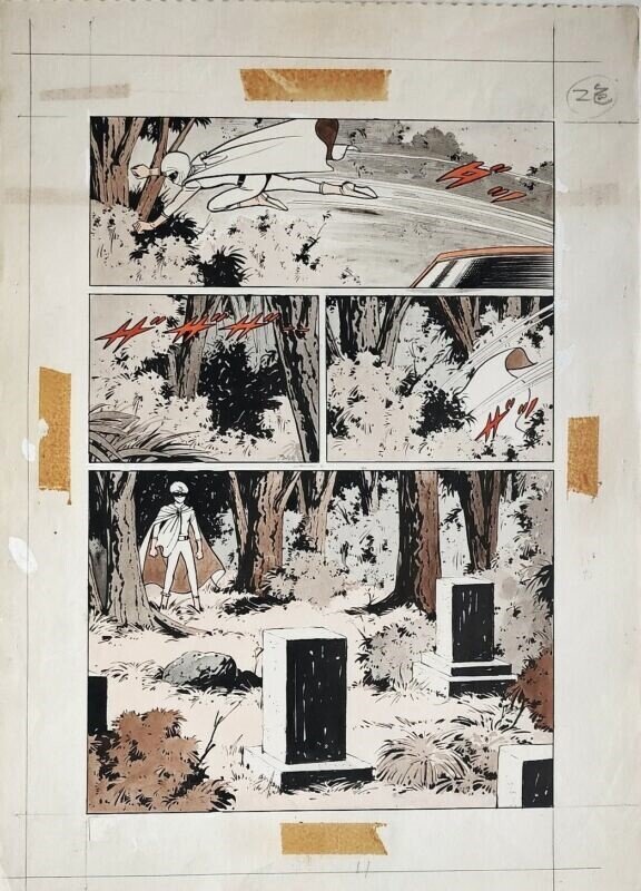 En vente - « Moonlight Mask » – Page 10 – Jiro Kuwata - Planche originale