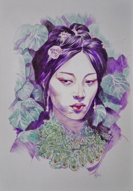 Kimiko par Aurélien Morinière - Illustration originale