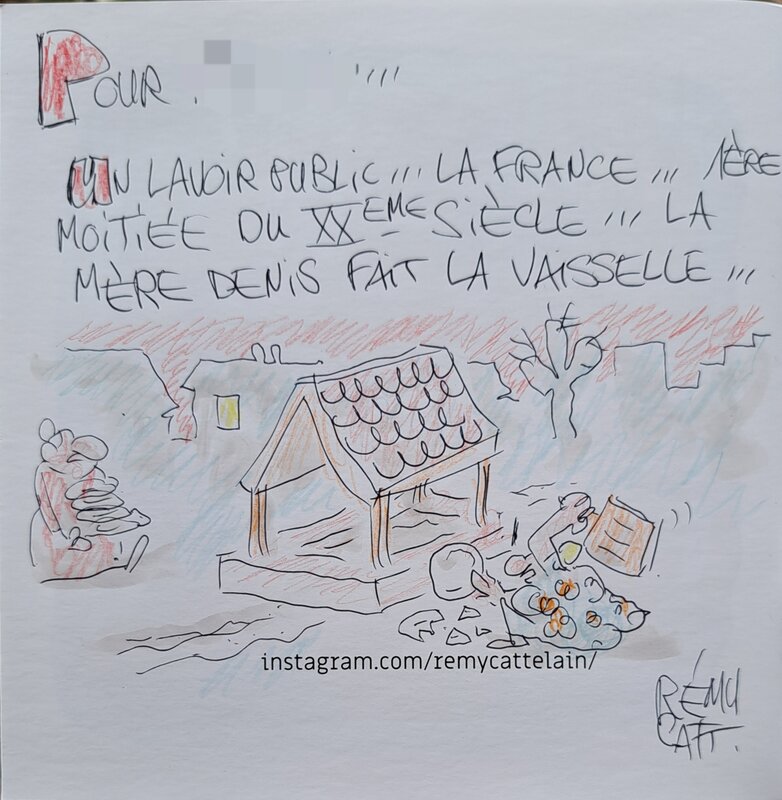 La mère Denis par Rémy Cattelain - Dédicace