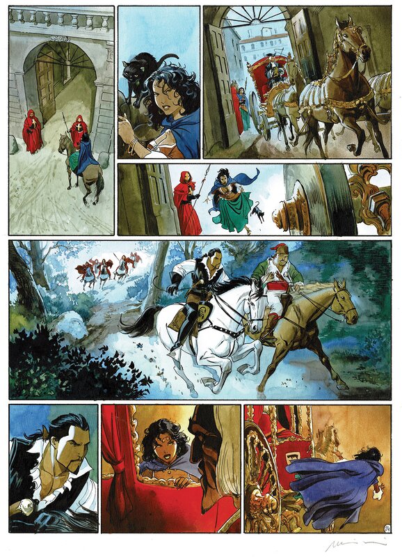 Le Scorpion par Enrico Marini - Planche originale