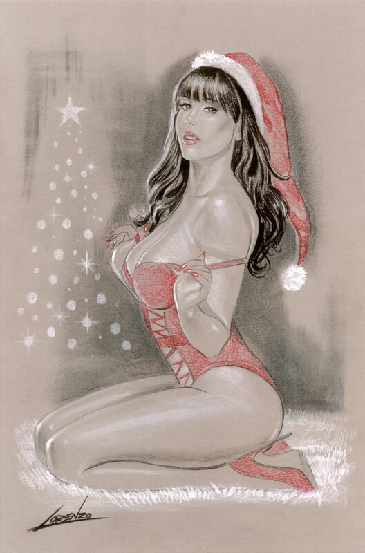Lorenzo Sperlonga, Christmas Claire PMOY - Illustration originale