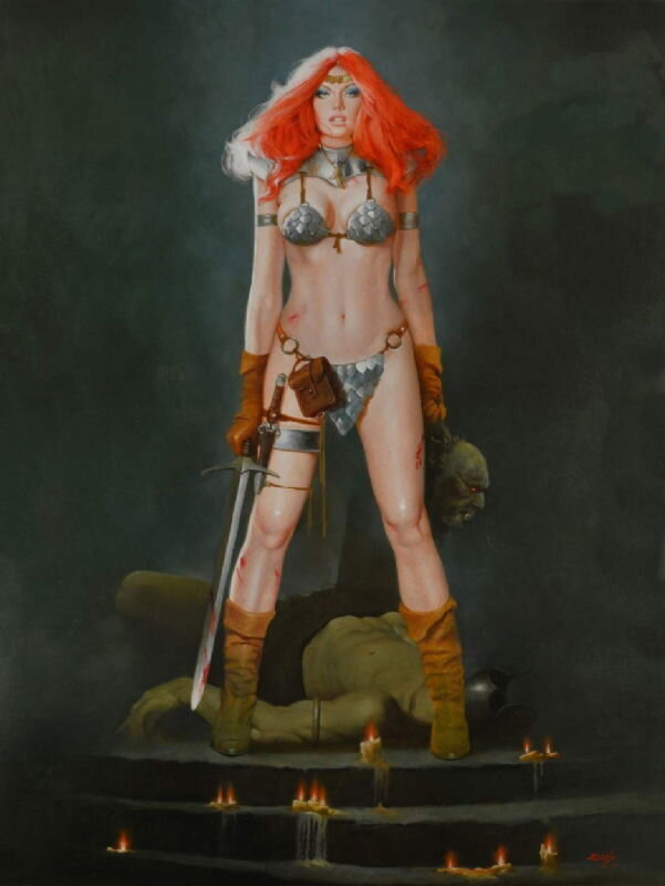 Enric Torres-Prat, Never Again - Red Sonja - Original Illustration