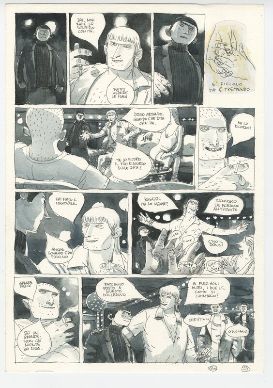For sale - (2004) Gipi - Notes pour une histoire de guerre - Planche originale 23 - Comic Strip