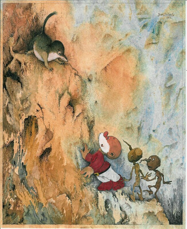 Eikelmannetjes by Jean Dulieu - Original Illustration