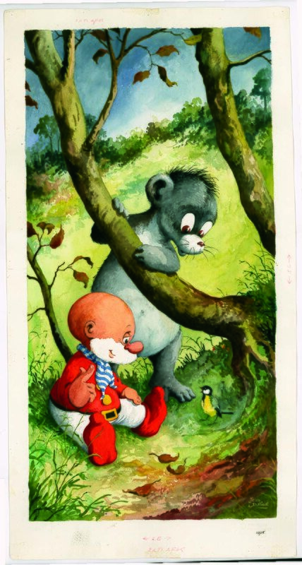 Jean Dulieu, Poster Paulus de Boskabouter - Original Illustration