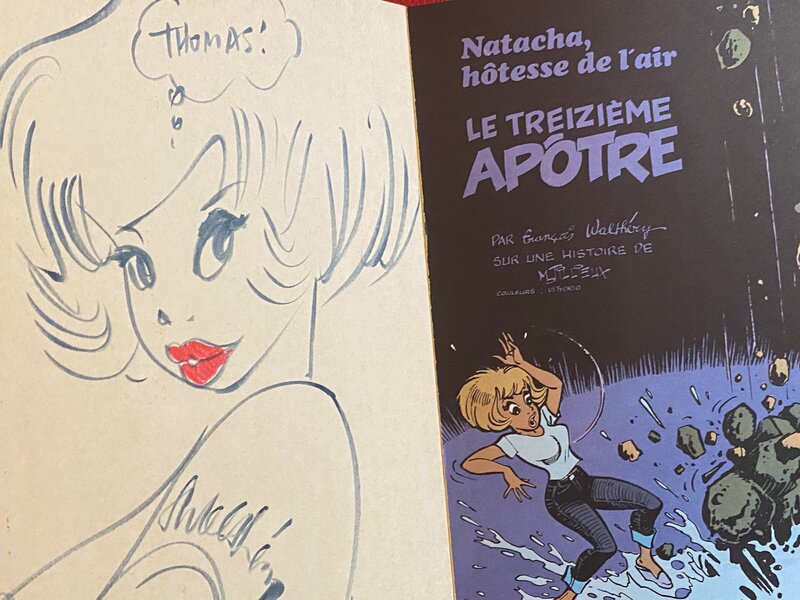 François Walthéry, illustration originale, Natacha, 