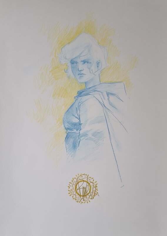 Benoit Dellac, Nottingham - illustration originale en couleurs - Illustration originale
