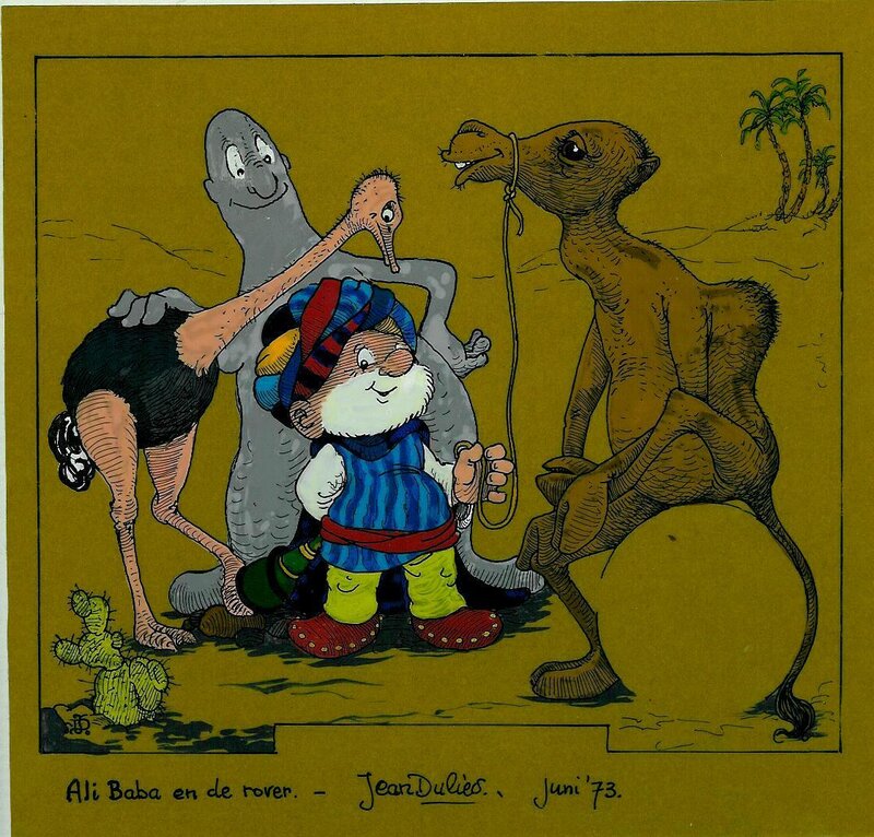 Jean Dulieu, Paulus de Boskabouter - cover Ali Baba en de Rover - Original Cover